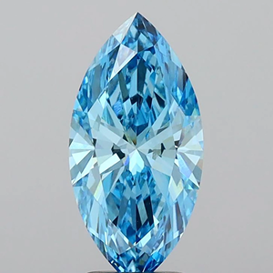 Diamante azul de corte marquesa cultivado en laboratorio, piedra suelta para la fabricación de joyas - Product Image 2