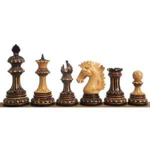 Handmade Silk Screen Printed <b>Wooden</b> <b>Chess</b> <b>Set</b> Pieces <b>Wooden</b> Chessmen for Home, Office, Game Room and Tabletop Display - Product Image 2