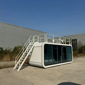 Cabane en acier préfabriquée bon marché, <span class=keywords><strong>mini</strong></span> cabane en acier préfabriquée, construction rapide, portable, 20 pieds, 40 pieds, bureau, pod, maison conteneur étanche - Product Image 6