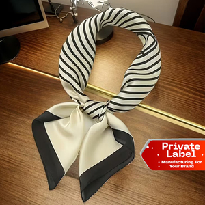 ผ้าคลุมศีรษะฮิญาบผ้าซาตินไหมหรูหรา ลายสวยงาม สำหรับผู้หญิงมุสลิม - Product Image 1