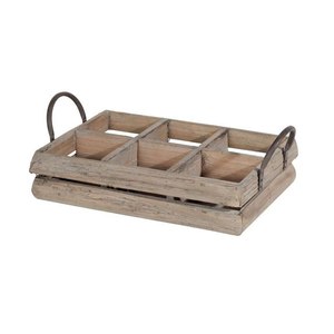 Modern Durable Wooden Caddy Storage Organizer with Handle for Kitchen <b>Bathroom</b> Desk-Portable Box Holder - Product Image 6