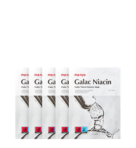 Masque en tissu Ma:nyo Galac Niacin Essence 30g, 10 masques pour le visage, blanchissant à la niacinamide, sans parabène, Corée - Product Image 1