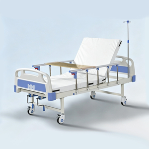 Lit d'hôpital manuel haute capacité 150 kg, 2 fonctions, 2 manivelles, lit médical pour patient - Product Image 4