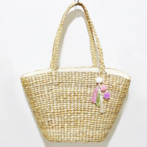 Artex Dong Thap usine tissé paille sac à main femmes à la main jonc de mer naturel jacinthe d'eau artisanat Vietnam - Product Image 5