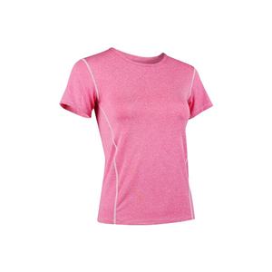 T-shirt de sport pour femme en mélange coton-élasthanne respirant à manches courtes, haut d'entraînement décontracté pour le fitness, export en gros - Product Image 4