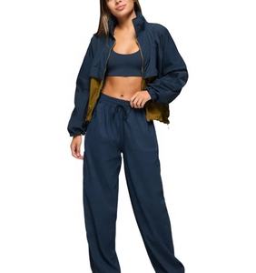 Vêtements de sport décontractés pour femmes Coupe-vent personnalisé d'extérieur imperméable et coupe-vent Caractéristiques Veste d'été Veste de pluie de couleur patchwork - Product Image 4