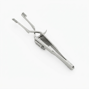 Heiss Self-Retaining Retractor. Blunt Angled HEISS Retractor Sharp / Blunt prongs 4/4 wound retractors 10 cm surgical - Product Image 4