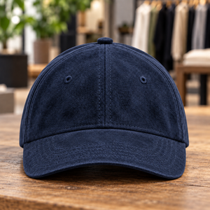 Casquette de baseball en velours brodée sur mesure, style sportif, visière rigide, décontractée pour l'extérieur, ajustable, pour hommes et femmes, fournisseur en gros - Product Image 1