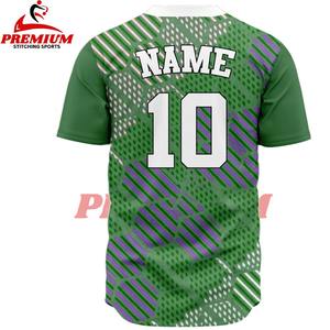 เสื้อเบสบอลแบบซับลิเมชั่นสั่งทำราคาถูกขายดีที่สุด ผ้าโพลีเอสเตอร์ 100% ออกแบบเองได้ตามสั่ง ขนาด OEM แห้งเร็ว - Product Image 4