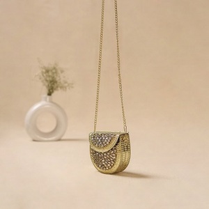 Fashion Women's Evening Clutch Shoulder HandBag Indian-style handbag Kundan mosaic clutch - Product Image 2