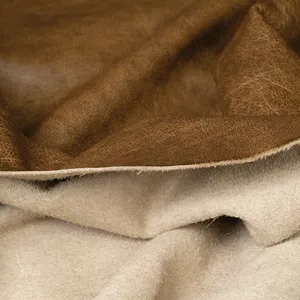 Cuir véritable grainé brun pour chaussures de luxe, sacs à main, accessoires, portefeuilles et artisanat – Fourniture haut de gamme - Product Image 3