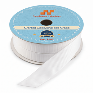 12mm white grosgrain <b>ribbon</b> roll wholesale for gift wrapping hair bows packaging sewing craft decor event styling projects use - Product Image 3