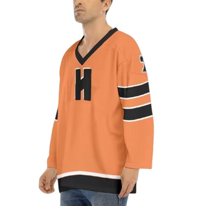 Tenue d'équipe de hockey sur glace personnalisée, maillot de hockey brodé pour équipe de hockey junior. - Product Image 4