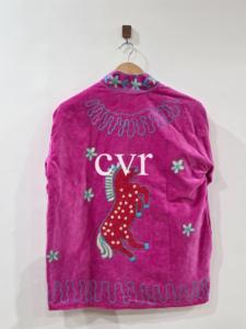 เสื้อโค้ทกำมะหยี่ปักมือสไตล์จีน คอจีน แขนยาว ลายสัตว์ ไซส์ใหญ่ เสื้อคลุมฤดูหนาวสำหรับผู้หญิง - Product Image 3