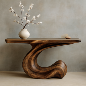 Luxali Dco08 Custom Modern <b>Rustic</b> Solid Wood Console <b>Furniture</b> Handmade Narrow Table Hotel Entryway Apartment Dining School Home - Product Image 2