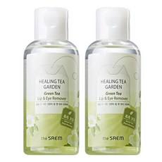 The Saem Healing Tea Garden Green Tea Lip & Eye Remover 150ml 2pz Scontato con Ingredienti Erboristici - Product Image 1