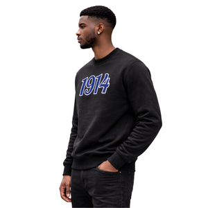 Sweat-shirt en chenille noir Phi Beta Sigma 1914 pour hommes, tissu de qualité supérieure, coupe confortable, vêtements de fraternité grecque, tenue décontractée - Product Image 3