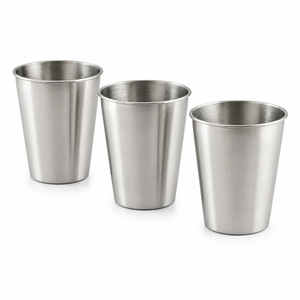 Gobelet en acier inoxydable de qualité alimentaire, incassable, écologique, empilable, pour le camping, les bars et les restaurants - Product Image 1
