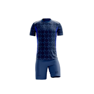Ensemble de maillot de football pour hommes adultes, respirant, à manches courtes, imprimé, en polyester, uniforme sportif de haute qualité pour l'été - Product Image 4
