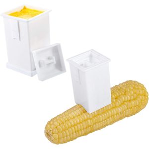 Set di 2 Spalmaburro in Plastica Bianca con Coperchio Integrato, Pratico Contenitore per Servire il Burro - Product Image 2