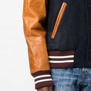 Chaqueta Letterman Personalizada para Hombre, Chaqueta Letterman Premium de Estilo Urbano, 100% Algodón, Precio al por Mayor - Product Image 5