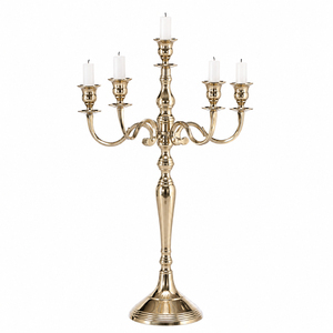 Wholesale 3 Arm <b>Silver</b> Candelabra Metal Candle Holder Elegant <b>Candlestick</b> Stand for Wedding Centerpiece Hotel Table Event Decor - Product Image 3