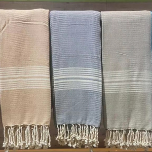 Striped 100% Cotton Peshtemal <b>Beach</b> <b>Towel</b>-Eco-Friendly & Quick-Dry - Product Image 1