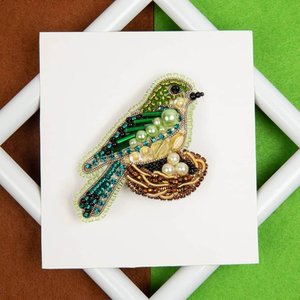 Custom Beaded Bird Keychain Alloy Charm Pendant Green Pearl Crystal <b>Key</b> <b>Ring</b> for Gift and <b>Bag</b> Accessory - Product Image 2