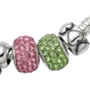   Pulsera Elegante de Moda 2026 Boule Skyline Fireball con Cuentas de Cristal Rosa, Joyería Personalizada para Mujer, Pulsera con Dijes de Hermandad - Product Image 4