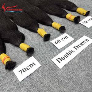Vente en gros d'extensions de cheveux Remy noirs naturels 100% bruts de super haute qualité vietnamienne soyeuse sans emmêlement sans perte de cheveux de bébé - Product Image 6