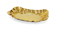 Assiettes de Présentation Haut de Gamme Modernes en Acier Inoxydable Faites à la Main Écologiques Plaqué Or Lisse Incassables pour Mariage Lot de 100 Sans BPA