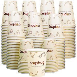 Confezione da 300 Bicchieri da Caffè Usa e Getta Isolati da 237 ml con Coperchi, Manicotti e Bastoncini per Mescolare, Ideali per Casa o Ufficio - Product Image 2