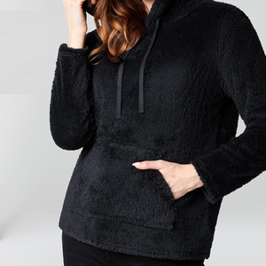 Women <b>Teddy</b> Fleece <b>Hoodie</b> Oversized Winter Warm Sherpa Pullover <b>Hoodie</b> Casual Streetwear Custom Logo Wholesale Factory - Product Image 2