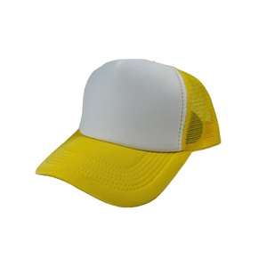 Wholesale Cheap Outdoor Custom Blank Trucker Cap Promotional Solid Trucker Cap Colorful Foam Mesh Trucker Cap - Product Image 2