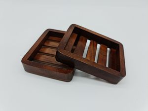 Eco-Friendly Rectangular Wooden Soap Dishes - Product Image 5