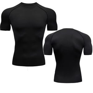 Camiseta Deportiva de Manga Corta con Logotipo Frontal Personalizado para Hombre, de Secado Rápido y Transpirable para Baloncesto, Running, Entrenamiento y Ejercicio - Product Image 3