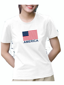 Custom Print Short Sleeve Women's <b>T</b>-<b>shirt</b> V-neck High Quality Wholesale Cotton <b>T</b>-<b>shirt</b> Streetwear Clothing Manufacturer - Product Image 6