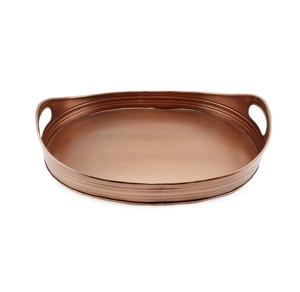 Plateau de service en cuivre personnalisé, 2 pièces, spécial Ramadan, plateau de présentation pour l'iftar, plateau pour servir des aliments, des fruits, des légumes, des dattes - Product Image 6