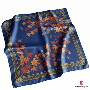 Écharpe carrée personnalisée de qualité supérieure, bandana en tissu doux et léger, fabricant de textiles OEM ODM, produits textiles personnalisés de Bali - Product Image 1