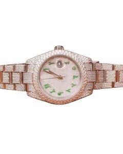 Montre Hip-hop de haute qualité en moissanite VVS, entièrement sertie de diamants, luxueuse, pour homme. - Product Image 5