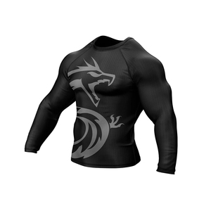 T-shirt de compression à manches courtes pour homme, séchage rapide, imprimé dragon, pour entraînement sportif, fitness, natation, surf, athlétisme - Product Image 3