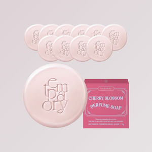 produtos coreanos skin care Temporary <b>Perfume</b> Soap <b>Cherry</b> <b>Blossom</b> 75g 10 Pieces Made in Korea Olive Oil Glycerin Hyaluronic Acid - Product Image 2