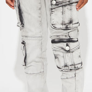 Pantalon en jean délavé élégant pour garçons, style décontracté moderne, service OEM, conception sur mesure, prix usine avantageux pour acheteurs en gros 2026 - Product Image 4