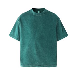 เสื้อยืดผู้ชายแบบสั่งทำสำหรับแบรนด์สตรีทแวร์ ขายส่งเสื้อยืดวินเทจแบบฟอกสีทรงบ็อกซี่สำหรับผู้ซื้อชาวอเมริกัน - Product Image 3