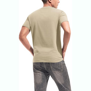T-shirts pour hommes grandes tailles, séchage rapide, unis, décontractés, avec logo imprimé personnalisé, style sport, en vente en ligne - Product Image 3