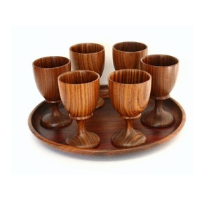 Wooden Mug Handmade Solid Wood Coffee <b>Cup</b> Natural Finish Rustic Design Eco Friendly Drinking Mug for Tea - Product Image 1