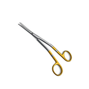Ciseaux Cottle de Haute Qualité, Angulaires, à Lame Serrée et Émoussée, Demi-Or, en Acier Inoxydable, Tranchants, pour Amygdales, par Dentavex - Product Image 3