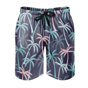 Shorts de sport pour homme, coupe ajustée, imprimé numérique floral tropical, séchage rapide, légers, avec cordon de serrage, pour la course à pied, le basketball, la salle de sport - Product Image 4