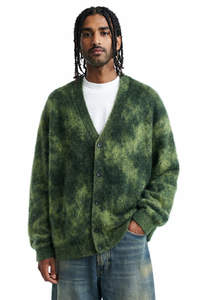 Suéter Cárdigan de Mohair para Hombre, con Botones, Tejido Suave y Peludo, Ropa Casual de Invierno, Cálida y Cómoda, Textura Suave - Product Image 2