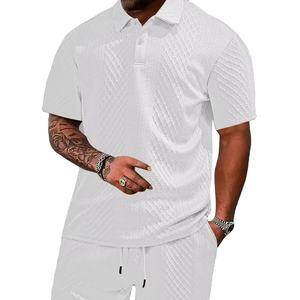Conjunto de pantalones cortos con estilo de alta calidad para hombres, conjunto de camisa de pantalones cortos de diseño personalizado, conjuntos de camiseta de verano de algodón 100% - Product Image 3